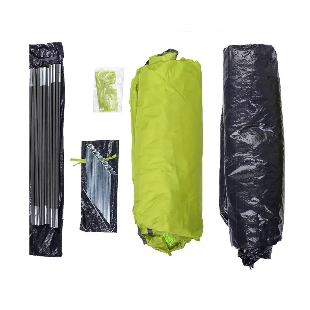 Палатка 6-местная Premier Fishing BORNEO-6-G зеленая ((215+265)x340x210)