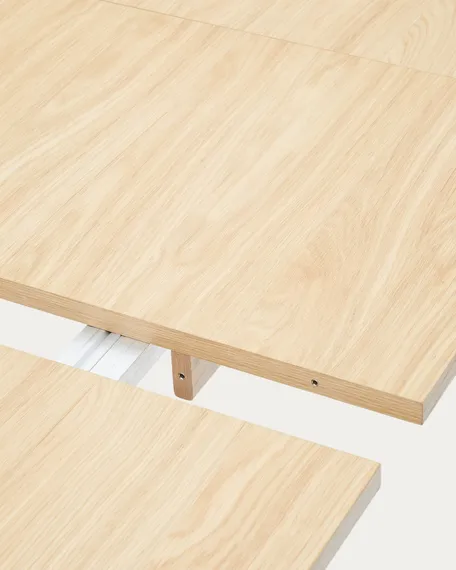 Arlen Раздвижной стол из массива дуба и шпона с натуральной отделкой 200(250) 95 см