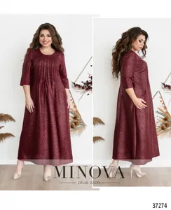Платье 403Б-бордо Minova