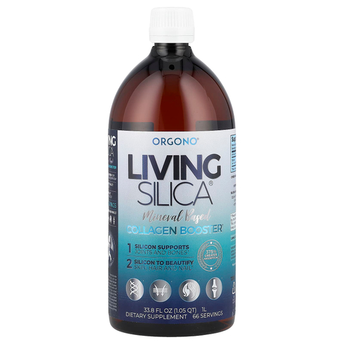 Silicium Laboratories, Orgono® Living Silica®, стимулятор выработки коллагена, 22,5 мг, 1 л (33,8 жидк. унции)