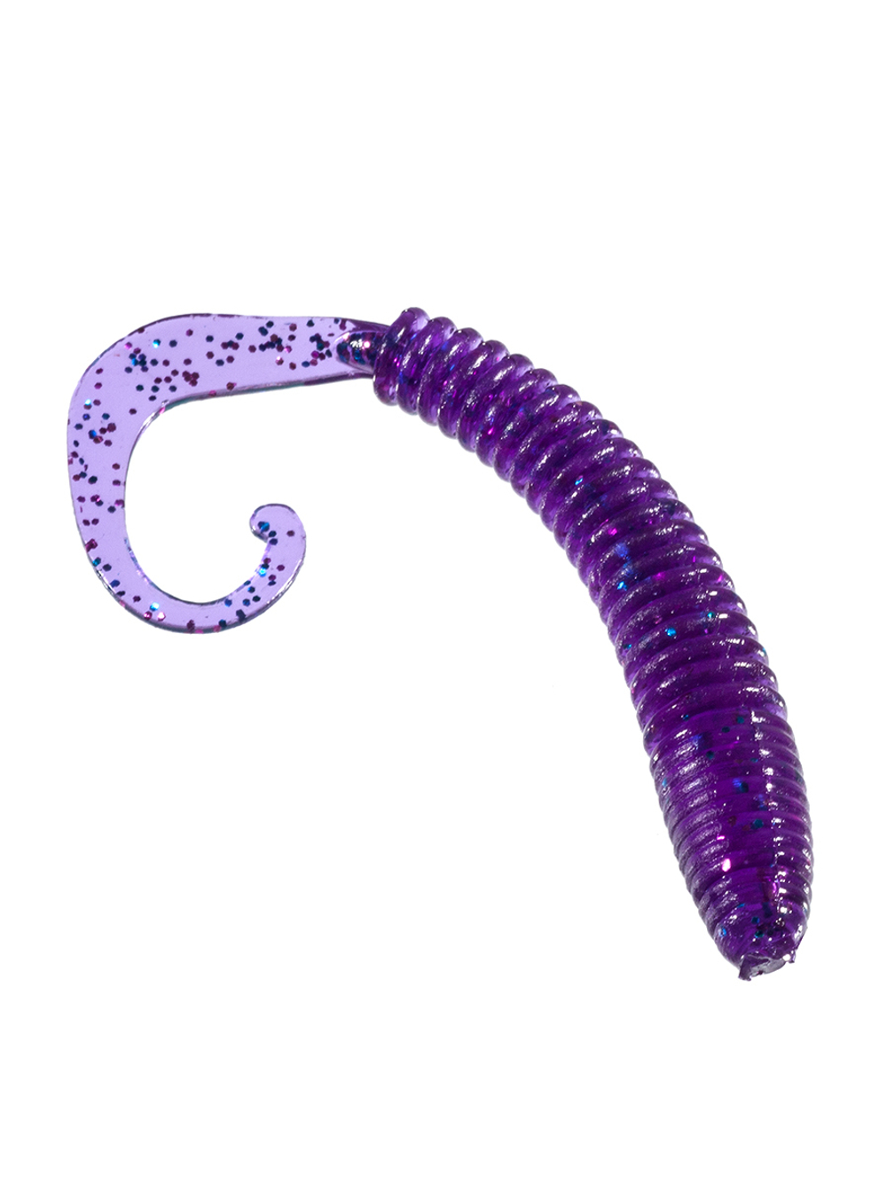 Приманка ZUB-MINOGA  90мм(3,5")-5шт, (цвет 610) фиолетовый с блестками