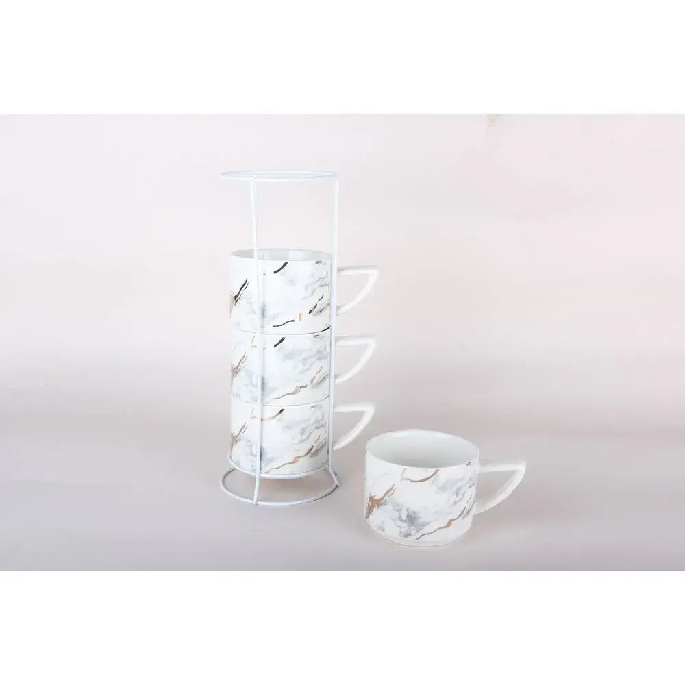 Набор кружек 260млна метал.подставке