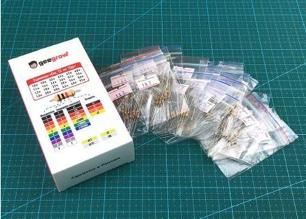 Набор выводных резисторов 0.25W (1 кОм—9.1 кОм), 24 номинала по 10 шт.