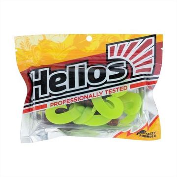 Твистер Helios Credo Double Tail 3,54"/9 см Rusty Gold & Lime 5шт. (HS-28-017)