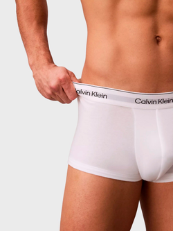 Мужские трусы Calvin Klein боксеры-транки Icon Cotton Stretch 3-Pack Low Rise Trunk Turbulence