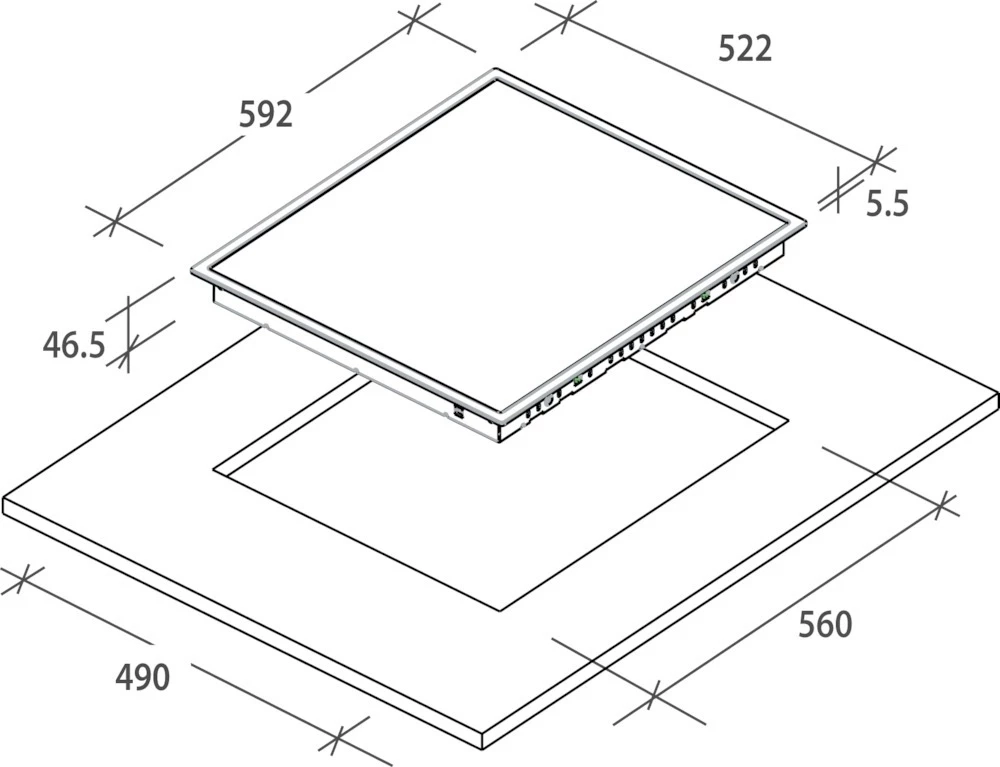 Электрическая варочная панель Candy CH64FX