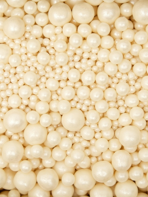 Кондитерская посыпка с мягким центром "Жемчуг", серебро, 150 г