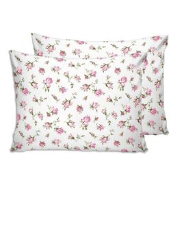 Постельное белье сатин Milky Garden "Розы" 2-спальное Наволочка 50x70 см 2 шт Простынь на резинке 160x200 см Пододеяльник 175x215 см