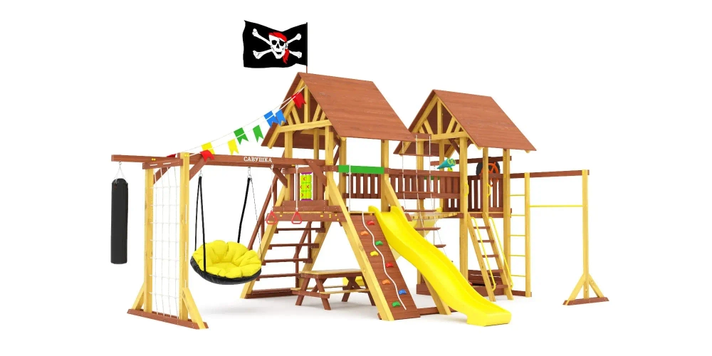 Деревянный игровой комплекс Савушка Lux - 9 COMFORT