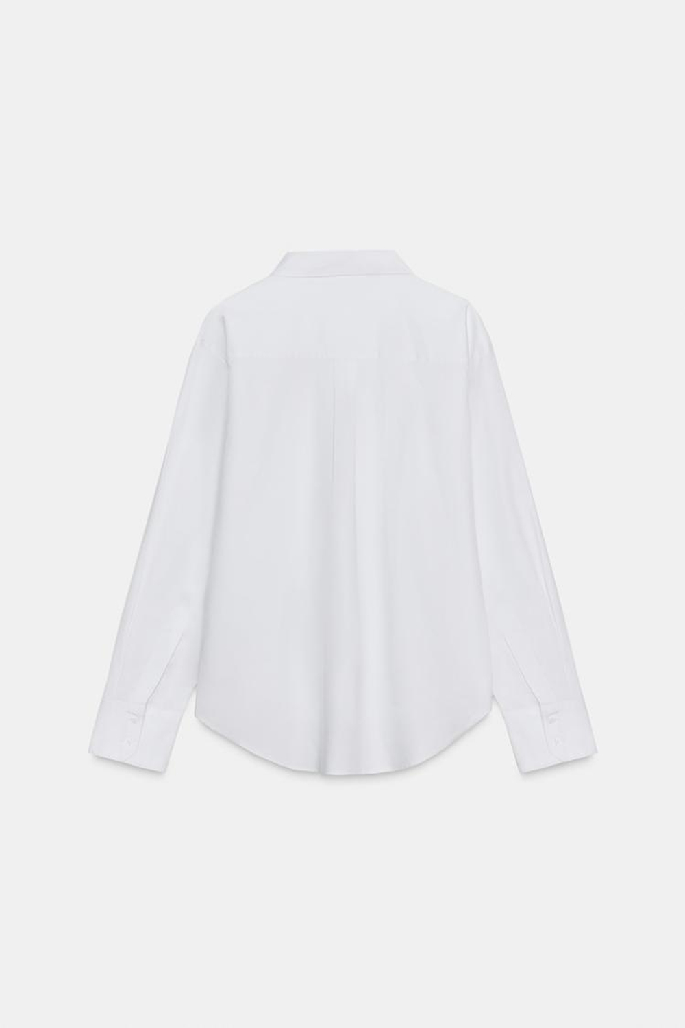 ZARA РУБАШКА OXFORD ZW COLLECTION, БЕЛЫЙ