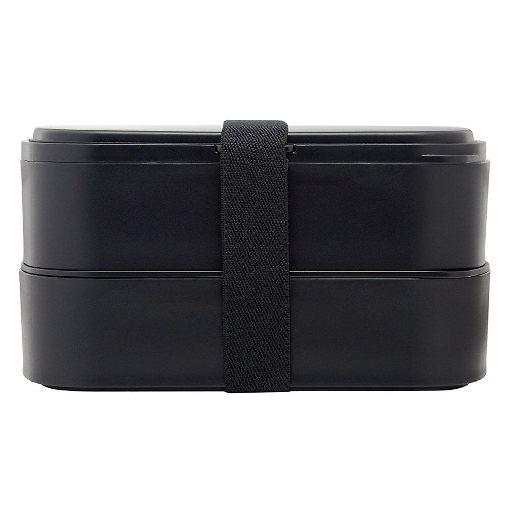 Ланч-бокс с приборами Food Time, 1 л, черный