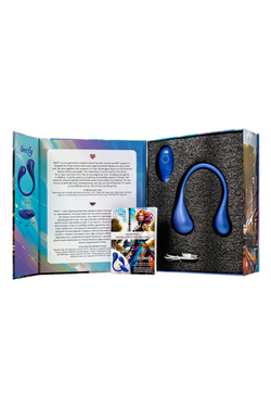 Многофункциональный вибратор L`Eroina APP INEFY  с пультом и APP, силикон, синий, 26,5 см