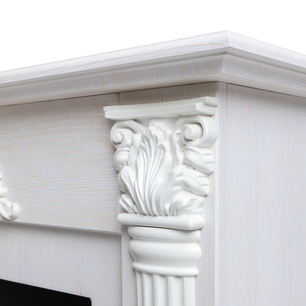 Каминокомплект Real Flame Stefania WT-F614 с очагом Majestic Lux Black RC