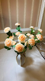 Искусственные цветы, желтые подсолнухи / Высота 44 см. 9 стебелей 9 бутонов/