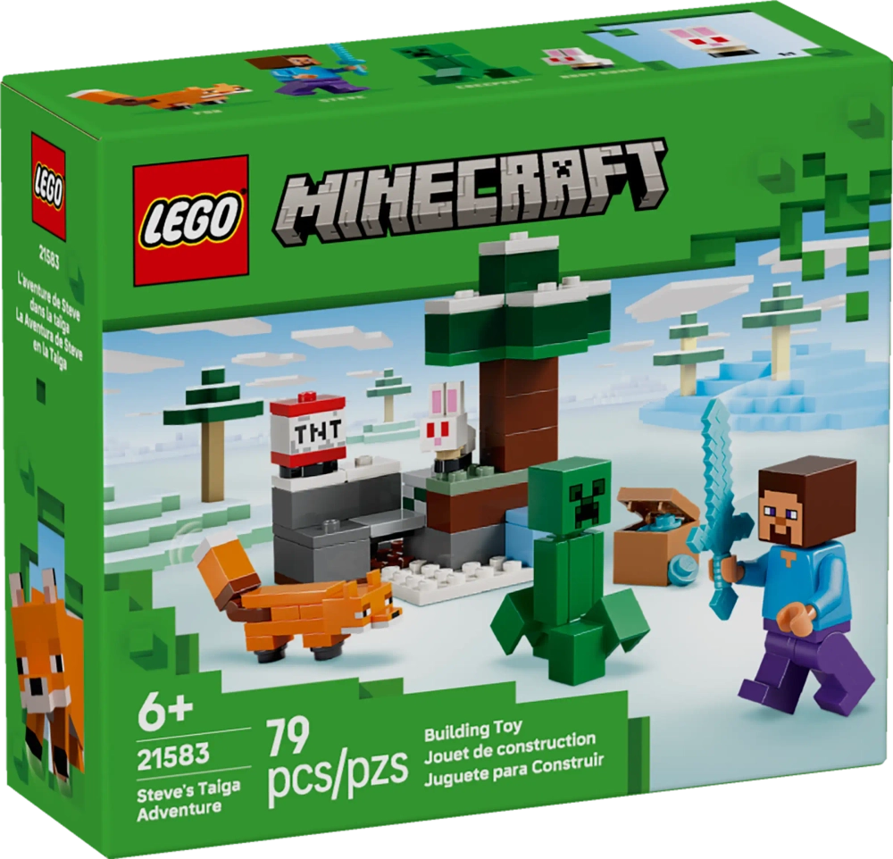 Конструктор LEGO Minecraft 21583 Steve's Taiga Adventure