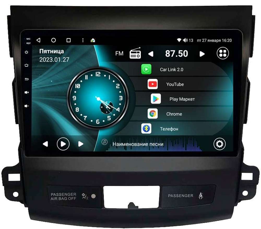 Магнитола для Mitsubishi Outlander XL - Vaycar VA47-0056 на Android 13, 8-ядер, 4G SIM-слот