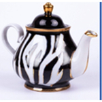 Чайник заварочный фарфоровый 800мл «Атлас» классический с позолотой