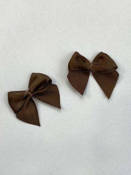 Бантик коричневый 3,5 см
