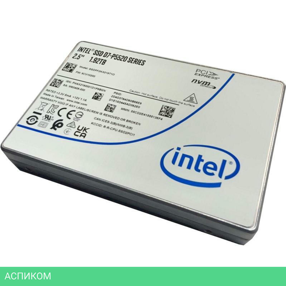 SSD диск Intel D7-P5520 7.68TBb (SSDPF2KX076T1N1)