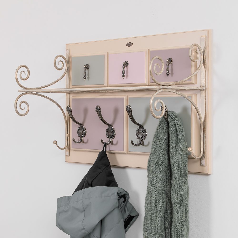 Вешалка настенная Пандора 1 Айвори Акварель