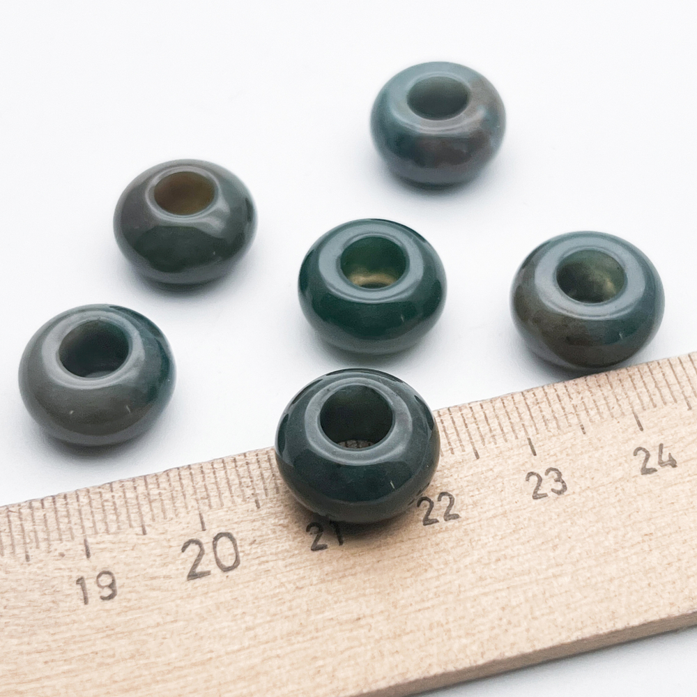 "Индийский агат" (халцедон), размер 14 мм, отверстие 5 мм, цена за 1 шт