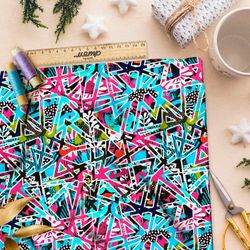 Ткань премиум бифлекс пиксельная мечта