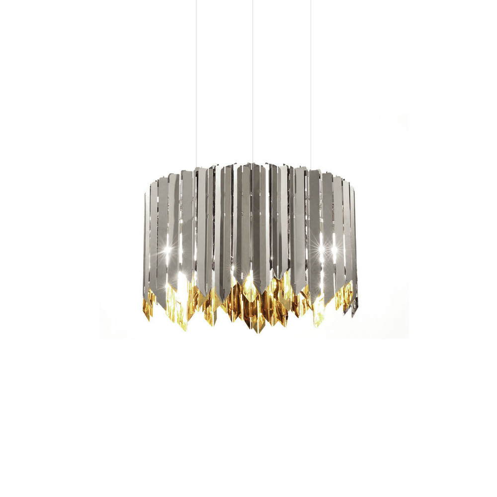 Pendant design lamp  Tom Kirk Facet by Innermost D60 (Silver)