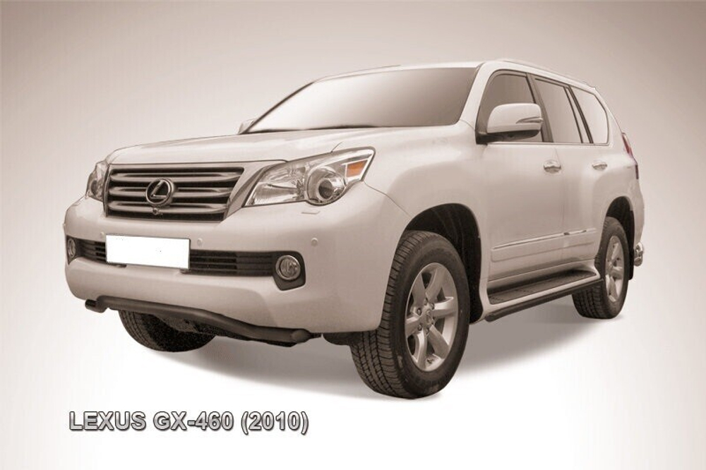 Защита переднего бампера Lexus GX-460 (2009-2013) d57 волна черная