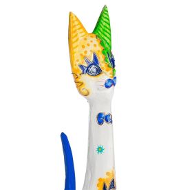 99-270 Статуэтка «Кошка» 80 см (албезия, о.Бали)