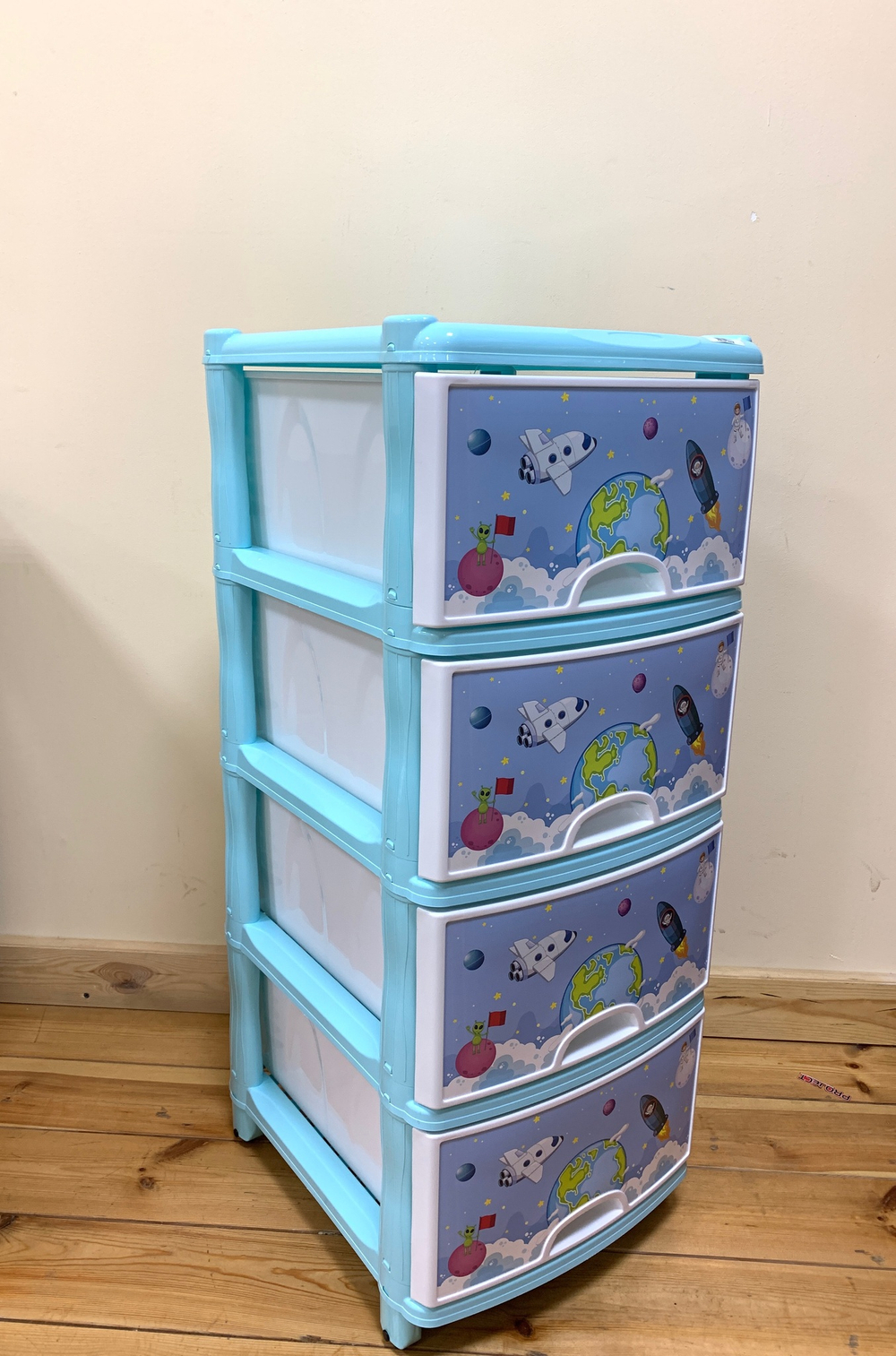 Комод детский (для мальчиков) 4-х секционный М1243