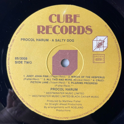 Винтажная виниловая пластинка LP Procol Harum A Salty Dog (Бельгия 1973)
