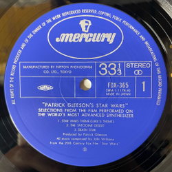Винтажная виниловая пластинка LP Patrick Gleeson Star Wars (Japan 1977) (No Obi) The Tatooine Desert