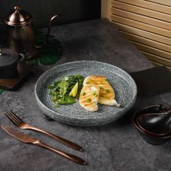 Тарелка с бортом 26,6 см h3 см глазурь Glossy Stone Untouched Taiga P.L. Proff Cuisine [1]