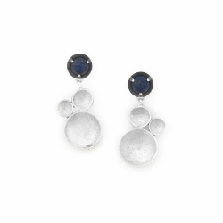 Серьги ORI TAO, Jimili, с лазуритом, OT24.2-12-32062 (серебристый)