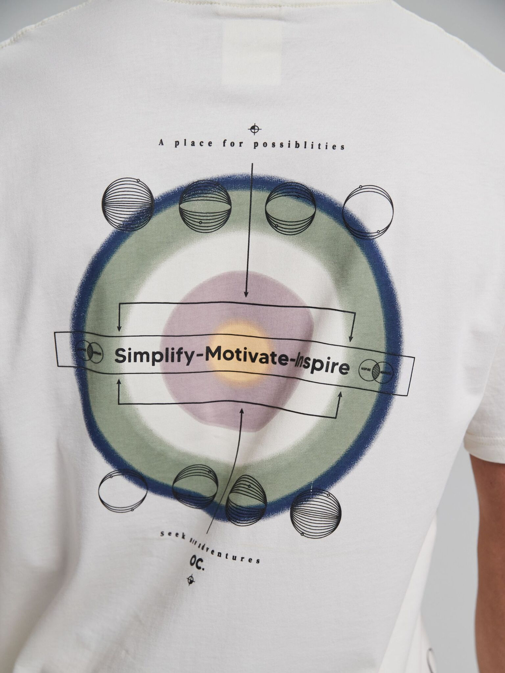 Футболка мужская ORIGINAL CREATOR TRACK TARGET T-SHIRT, Молочный