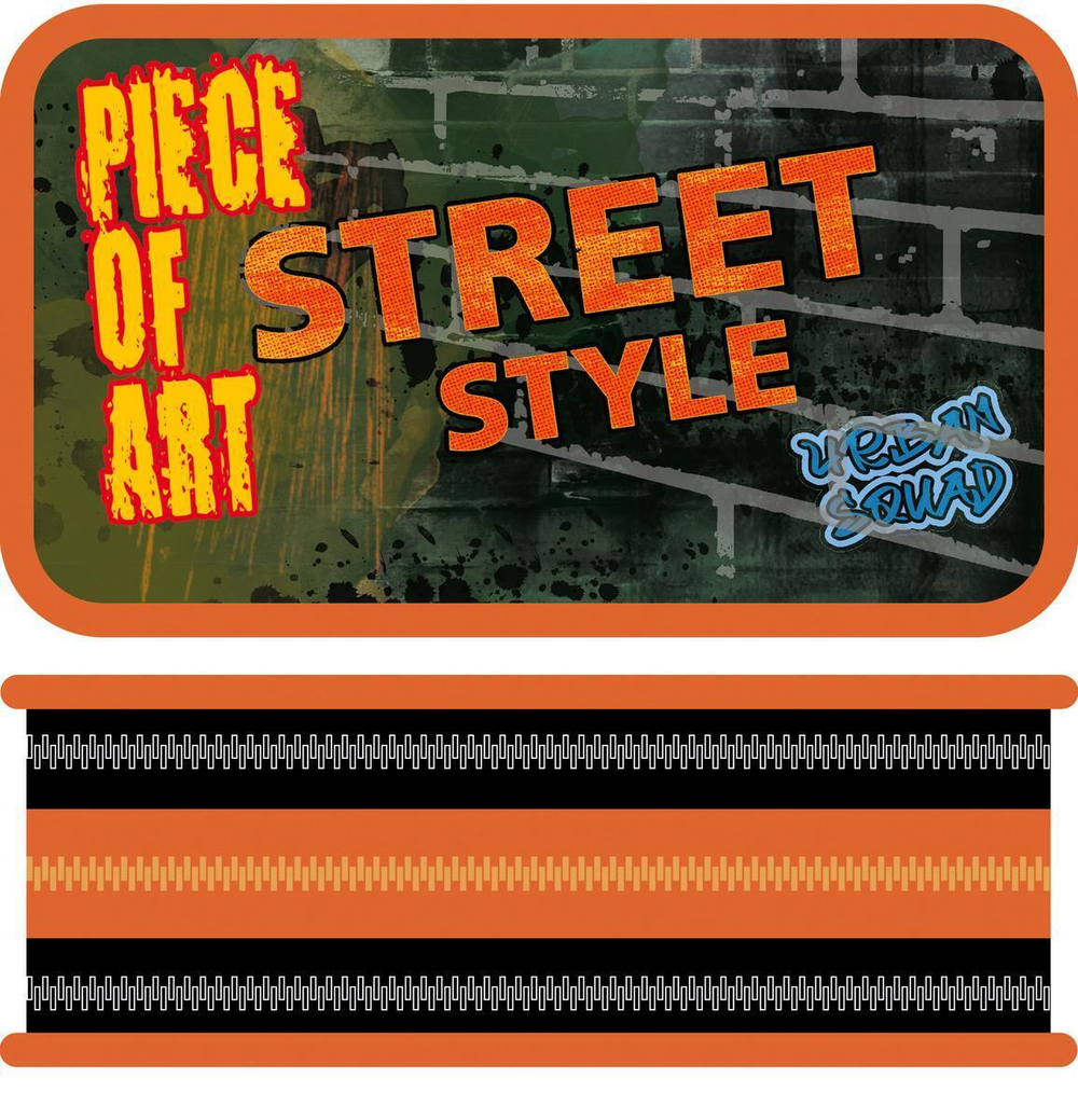 Пенал 3 секц. большой тканевый торец 190/105 "Street style 2025"