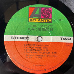 Винтажная виниловая пластинка LP Jean Luc Ponty Cosmic Messenger (США 1978)