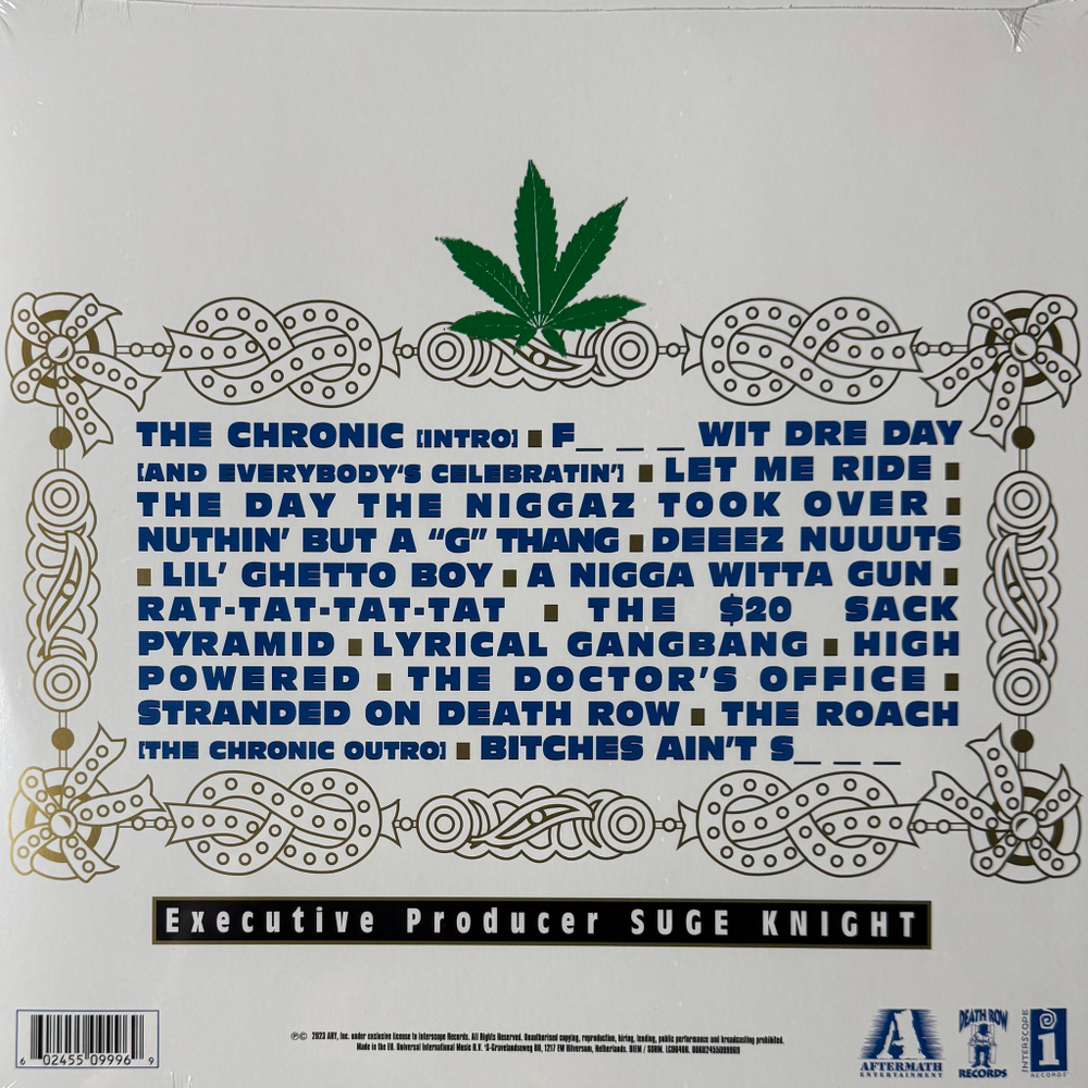 Виниловая пластинка Dr. Dre ‎– The Chronic 2LP