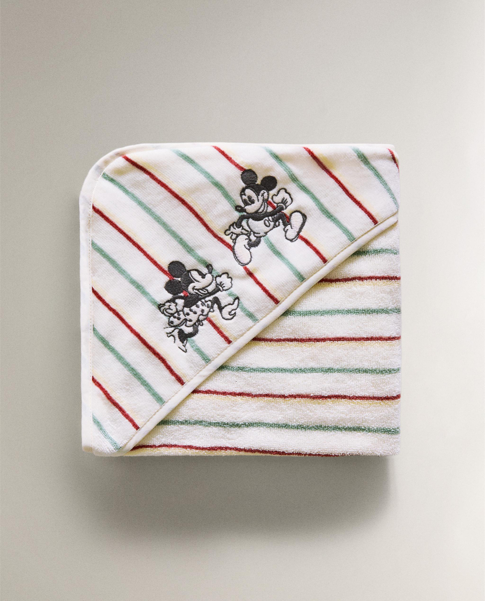Zara Home Детское полотенце с капюшоном из хлопка, жёлтый