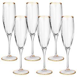 НАБОР БОКАЛОВ ДЛЯ ШАМПАНСКОГО ИЗ 6 ШТ. 200 МЛ