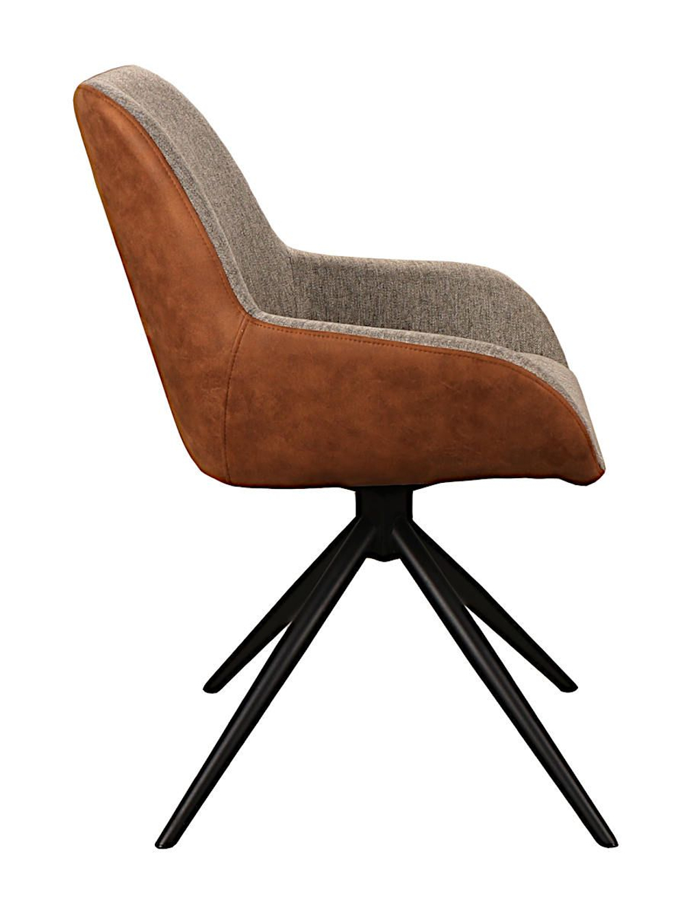 Стул поворотный 180 LA ALTA MONICA, серо-коричневый