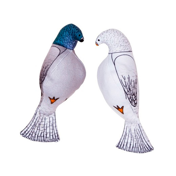 Голубь/голубка игрушка для кошек с кошачьей мятой и валерианой Антицарапки