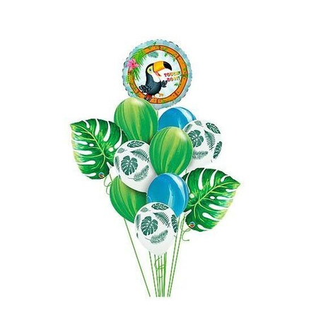 Фонтан из воздушных шаров "Тропики"