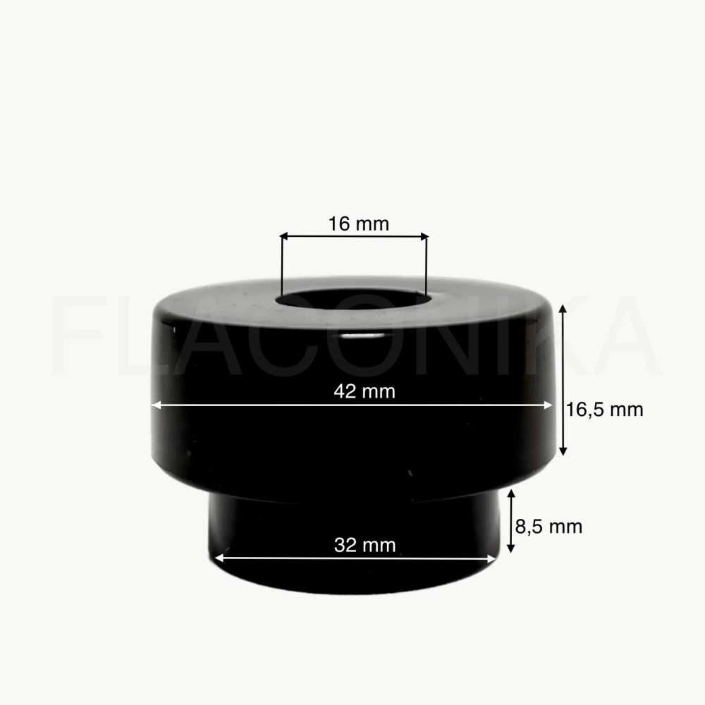 Крышка для диффузора винтовая (28) черная Шляпа