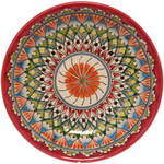 Тарелка глубокая 19*4см синяя Риштанская Керамика