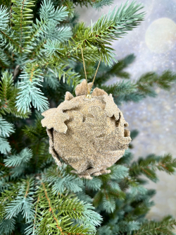 Шар 13см ChristmasDeLuxe premium collection шампань