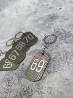 Номерки на ключи металлические 66-70