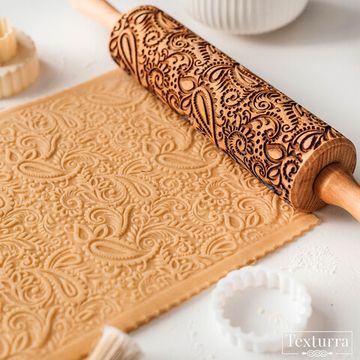 Скалка с узором Изящный пейсли