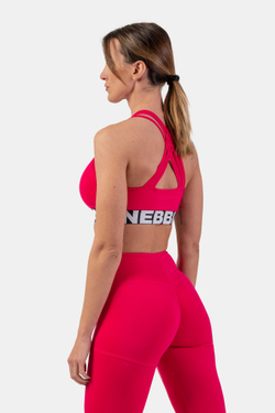 Топ NEBBIA Medium Impact Cross Back Sports Bra 410 Pink