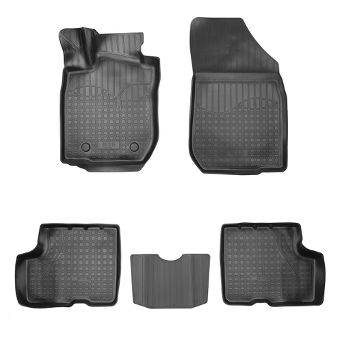 Ковры в салон Norplast/Unidec для VAZ Lada Largus I рестайлинг (2021-)Полиуретан,5 штук арт.NPA11-C94-558